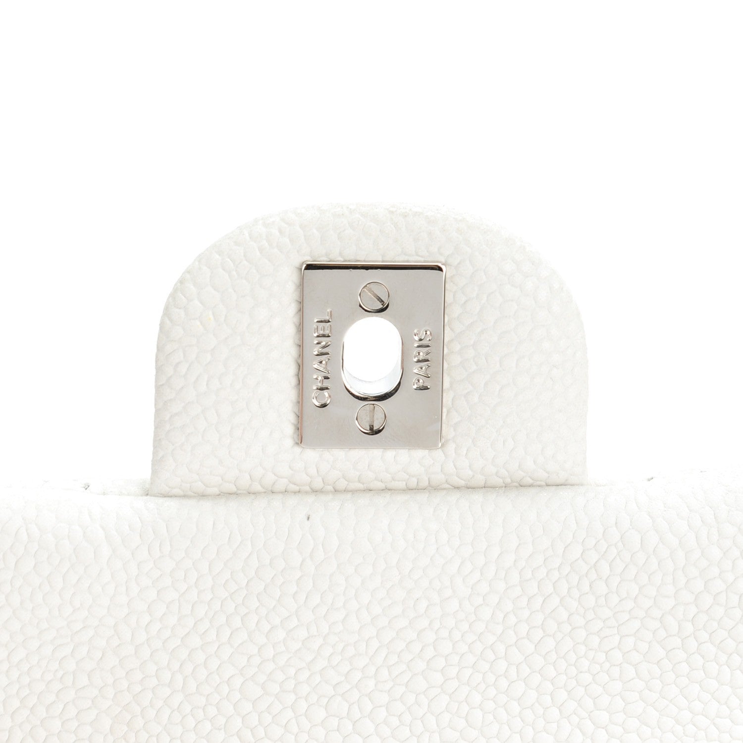 Chanel Iridescent Caviar Quilted Clutch With Chain Flap White 5 of 8