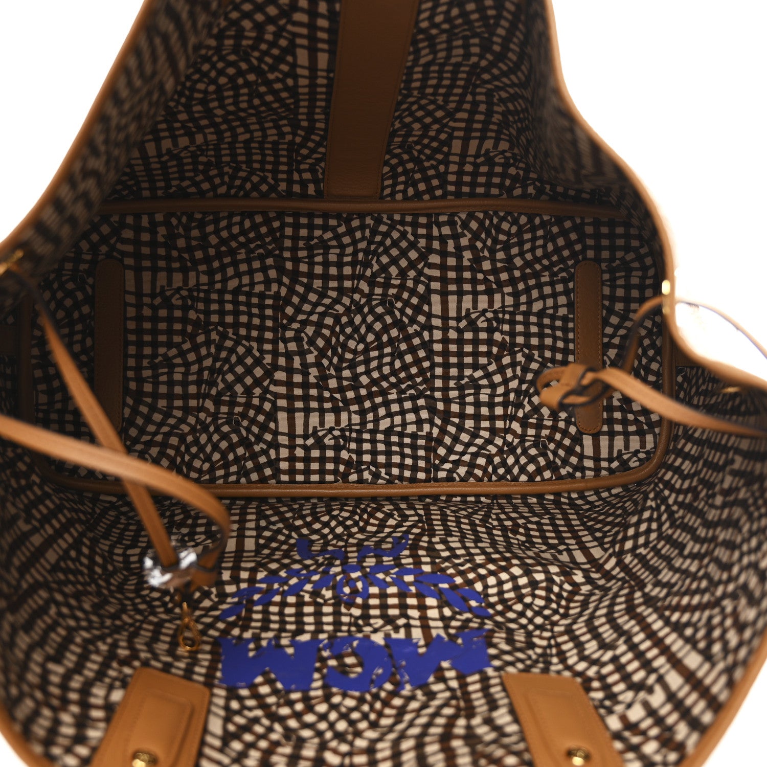 MCM Visetos Large Liz Reversible Shopper Tote Cognac 8 of 15