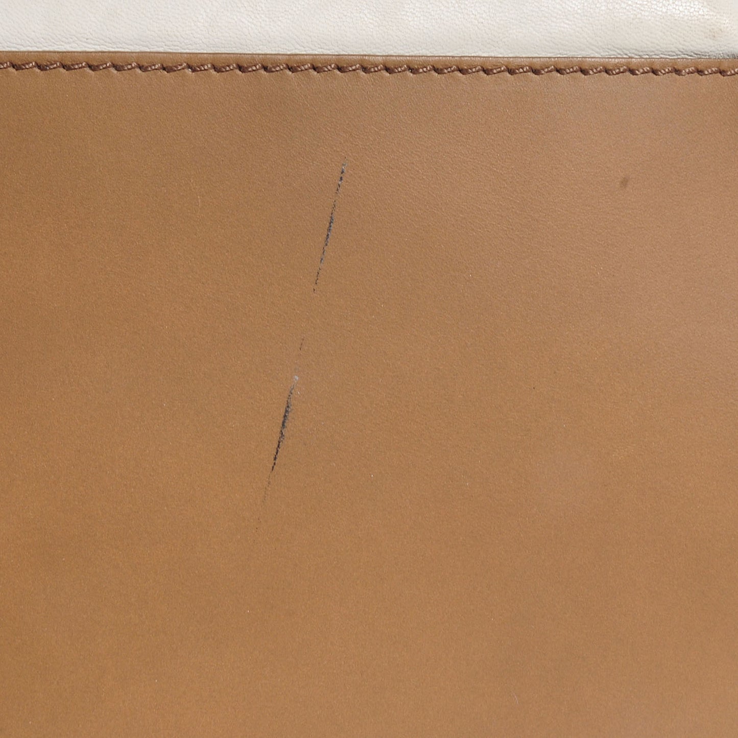 Smooth Calfskin and Shrunken Lambskin Mini Tri-Color Luggage Chalk