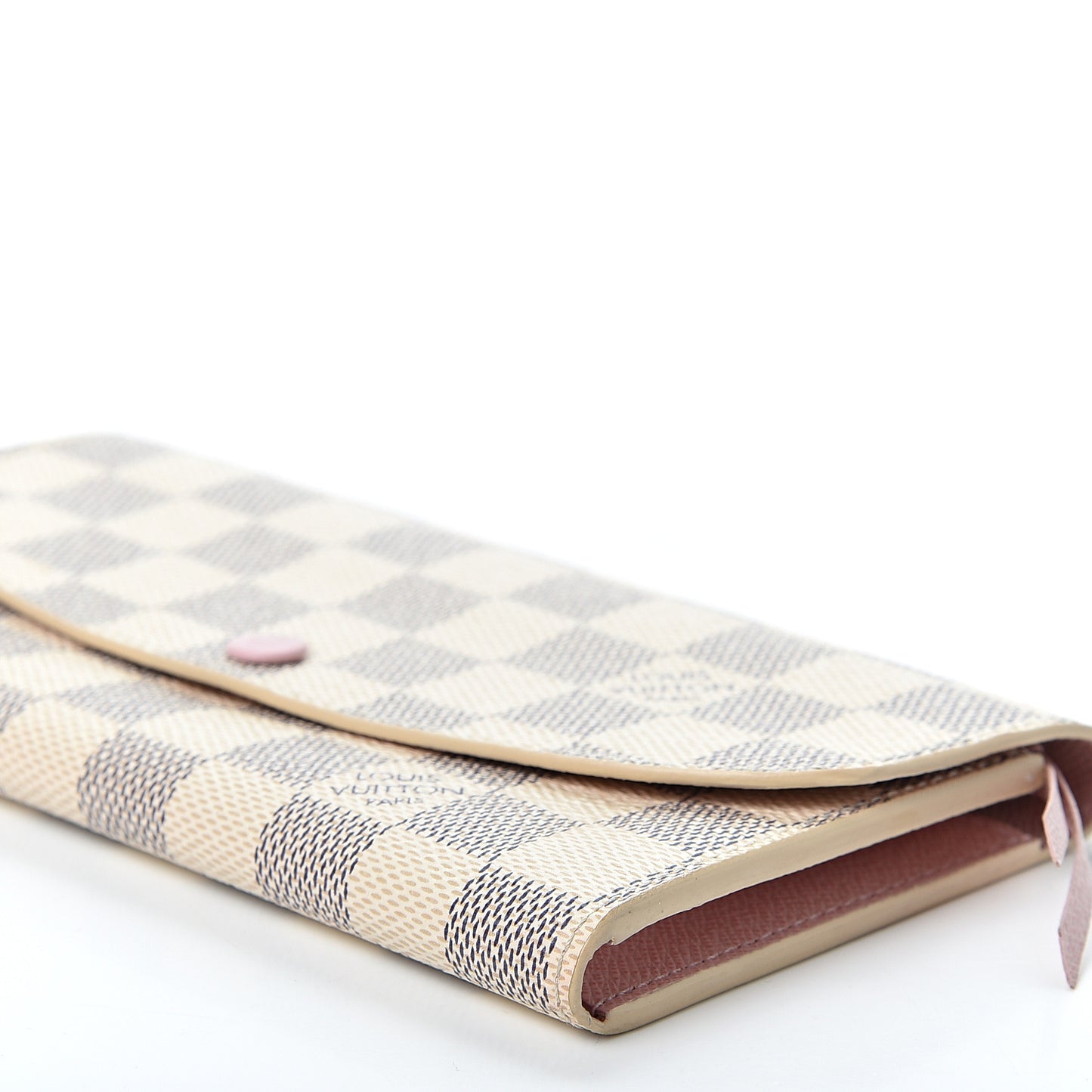 Damier Azur Emilie Wallet Rose Ballerine