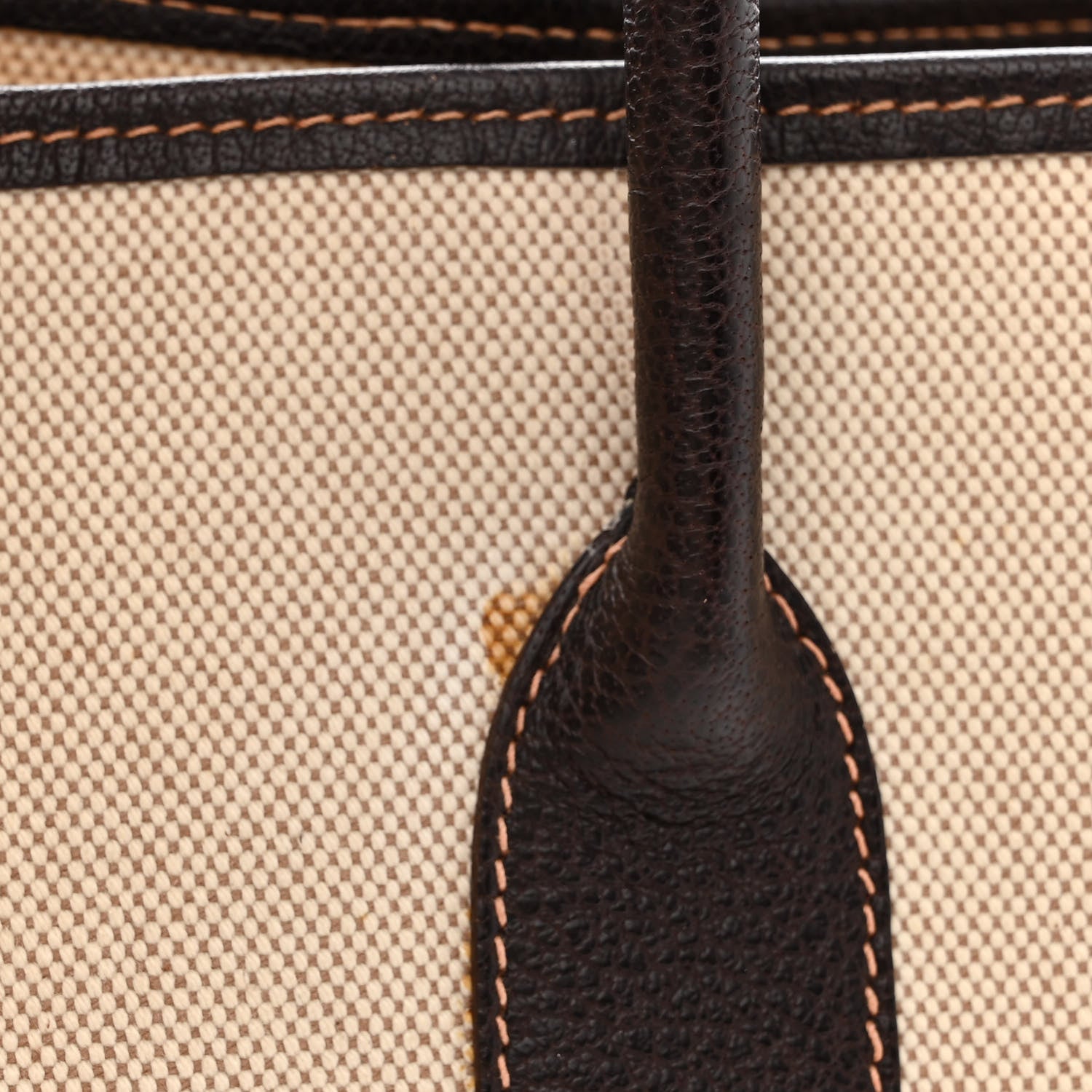 Hermes Buffle Skipper Toile Garden Party 36 MM Tote Marron Fonce 14 of 15