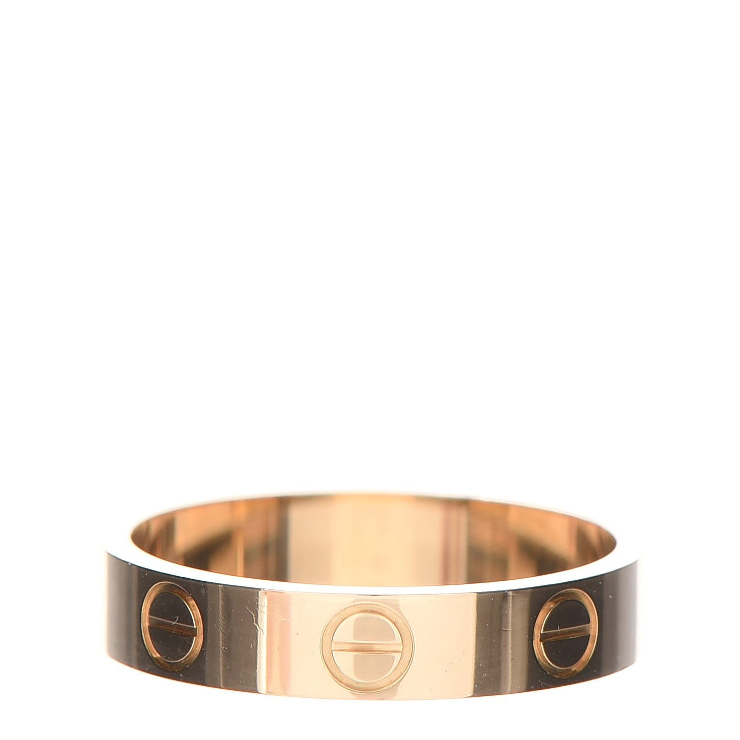 18K Yellow Gold 3.5mm LOVE Wedding Band Ring 50 5.25