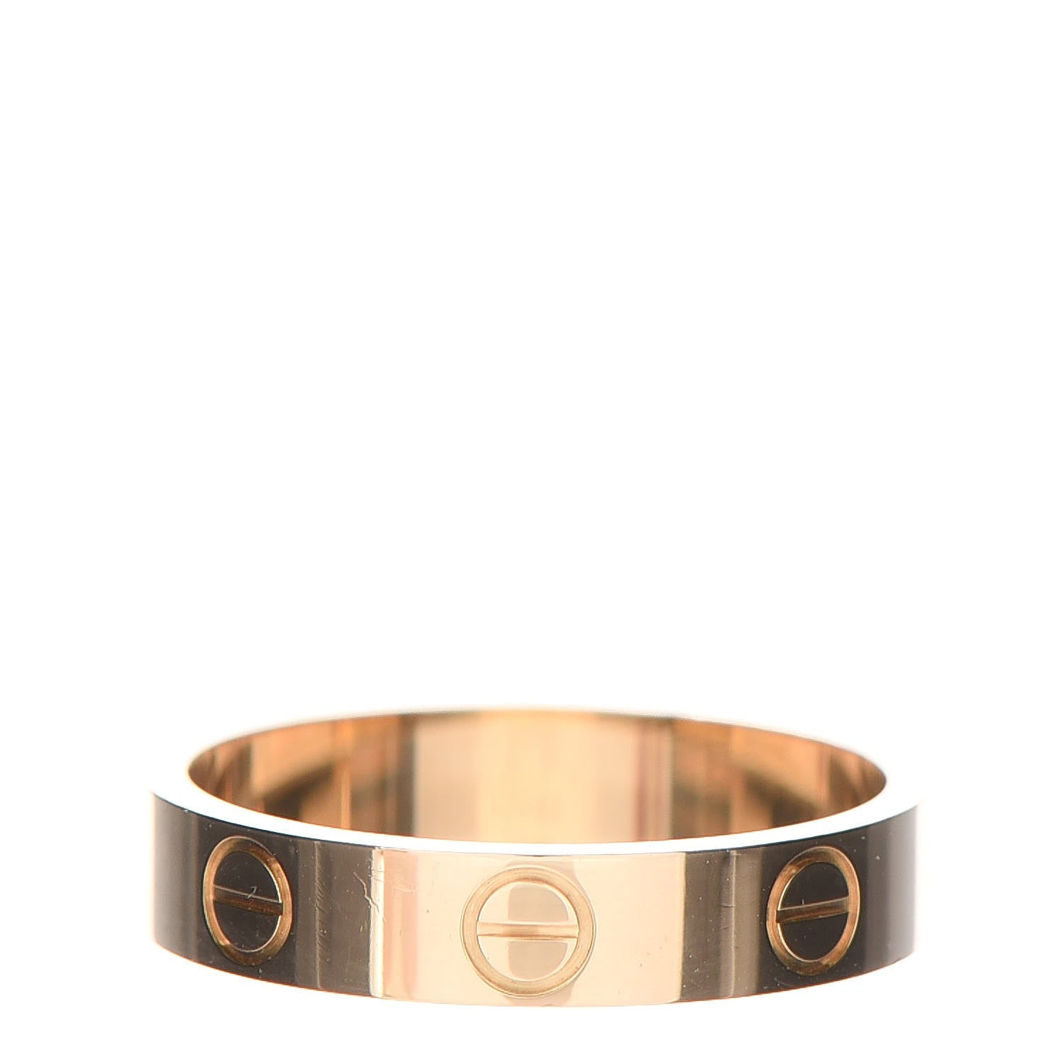 Cartier 18K Yellow Gold 3.5mm LOVE Wedding Band Ring 50 5.25 3 of 5