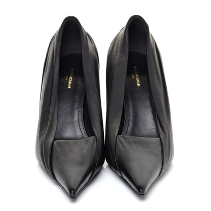 Balenciaga Lambskin Knife Pointed Pumps 36.5 Black 2 of 8