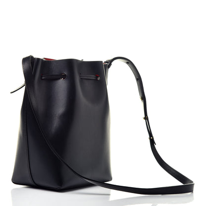 Mansur Gavriel Vegetable Tanned Calfskin Mini Mini Bucket Bag Black Flamma 3 of 8