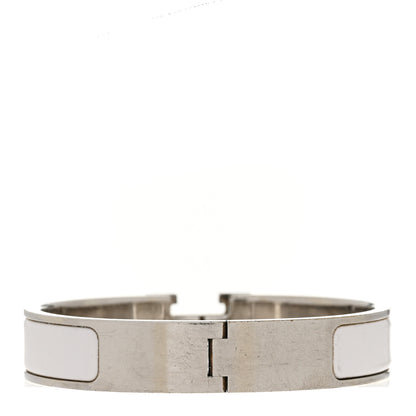 Hermes Enamel Narrow Clic Clac H Bracelet PM White 3 of 7