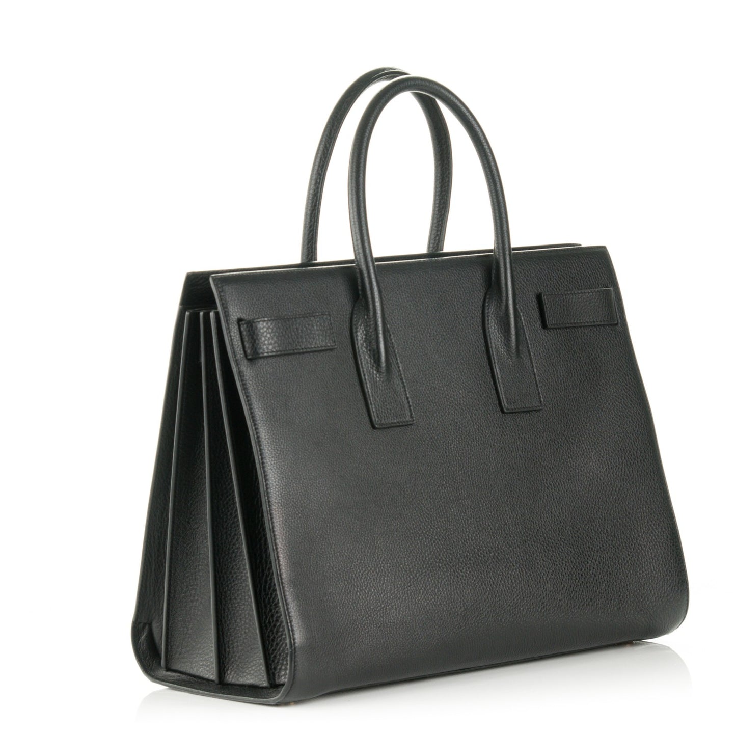 Grained Calfskin Large Sac De Jour Carryall Black