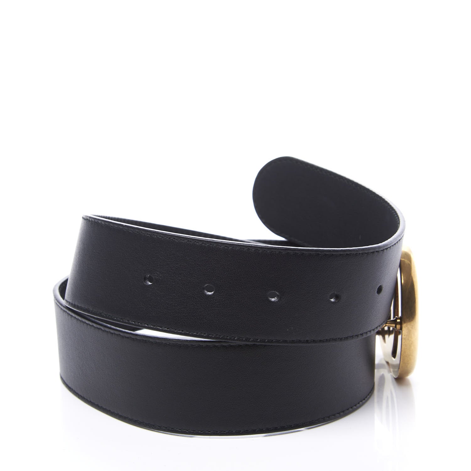 Gucci Calfskin Double G 40mm Belt 80 32 Black 3 of 5