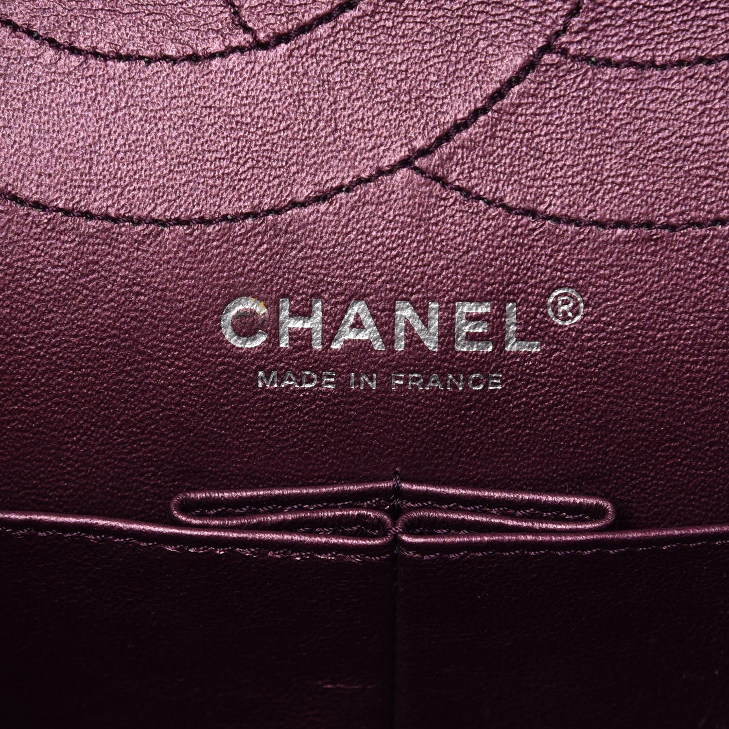 Chanel Metallic Calfskin Quilted 2.55 Reissue 227 Flap Plum 6 of 7