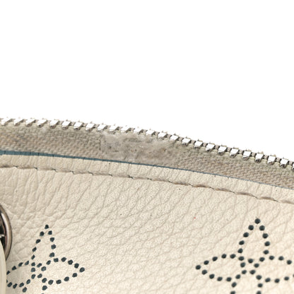 Louis Vuitton Mahina Beaubourg Hobo MM Snow Orage Blue 13 of 14