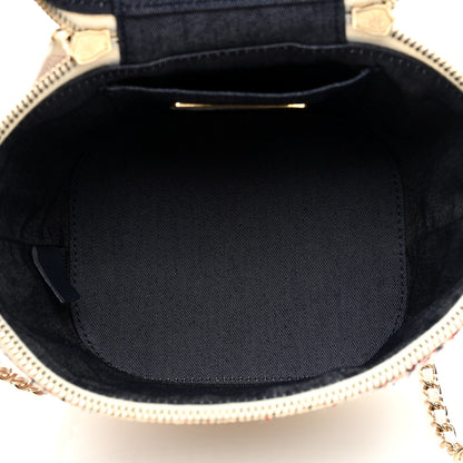 Chanel Tweed Lambskin Timeless Vanity Cosmetic Case White 5 of 13