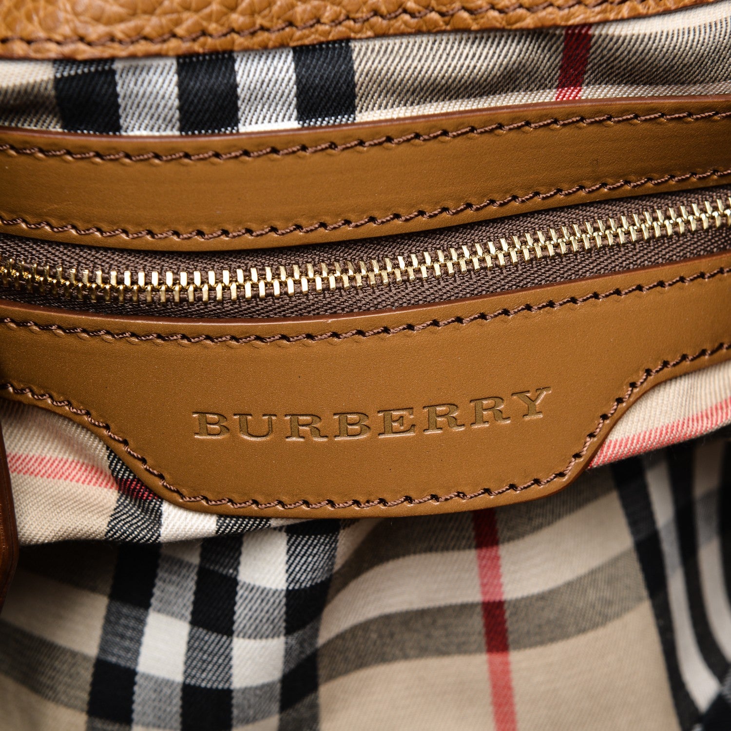 Burberry Grainy Calfskin Willenmore Hobo Camel 6 of 8