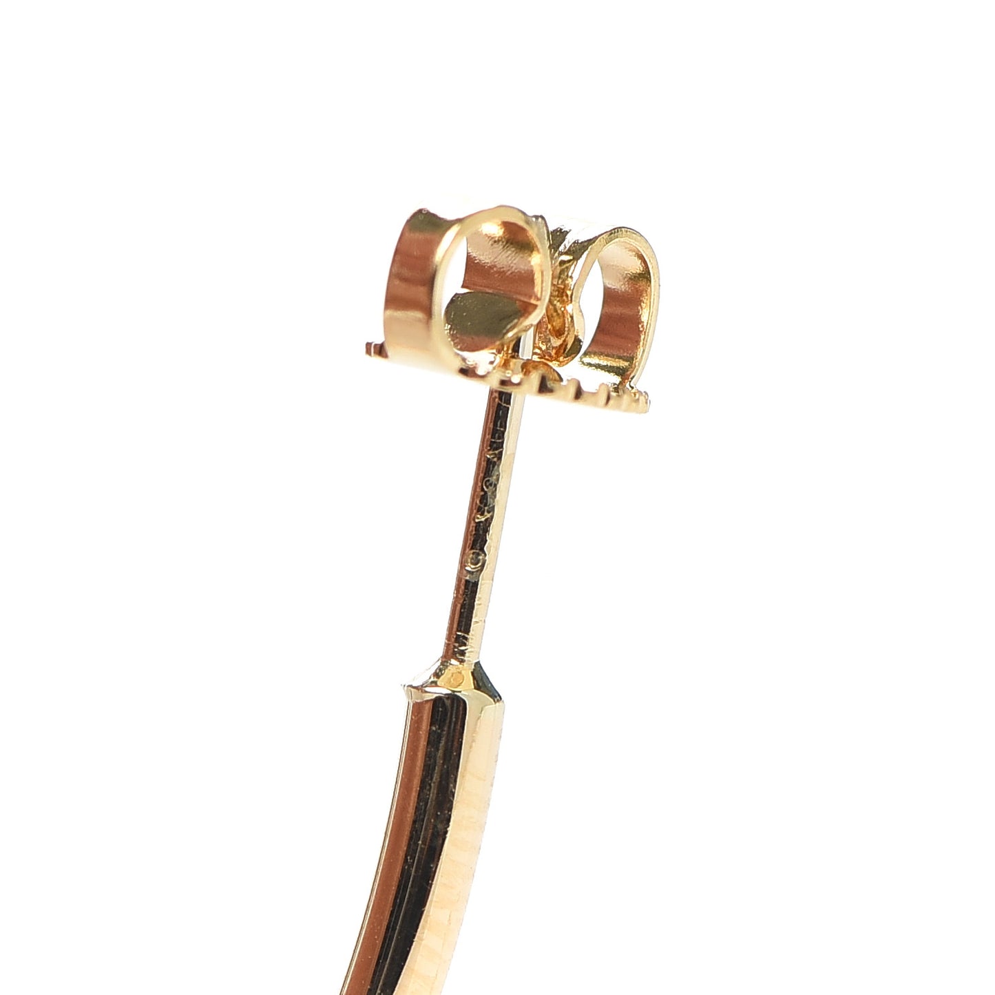18K Yellow Gold Large Hoop Earrings