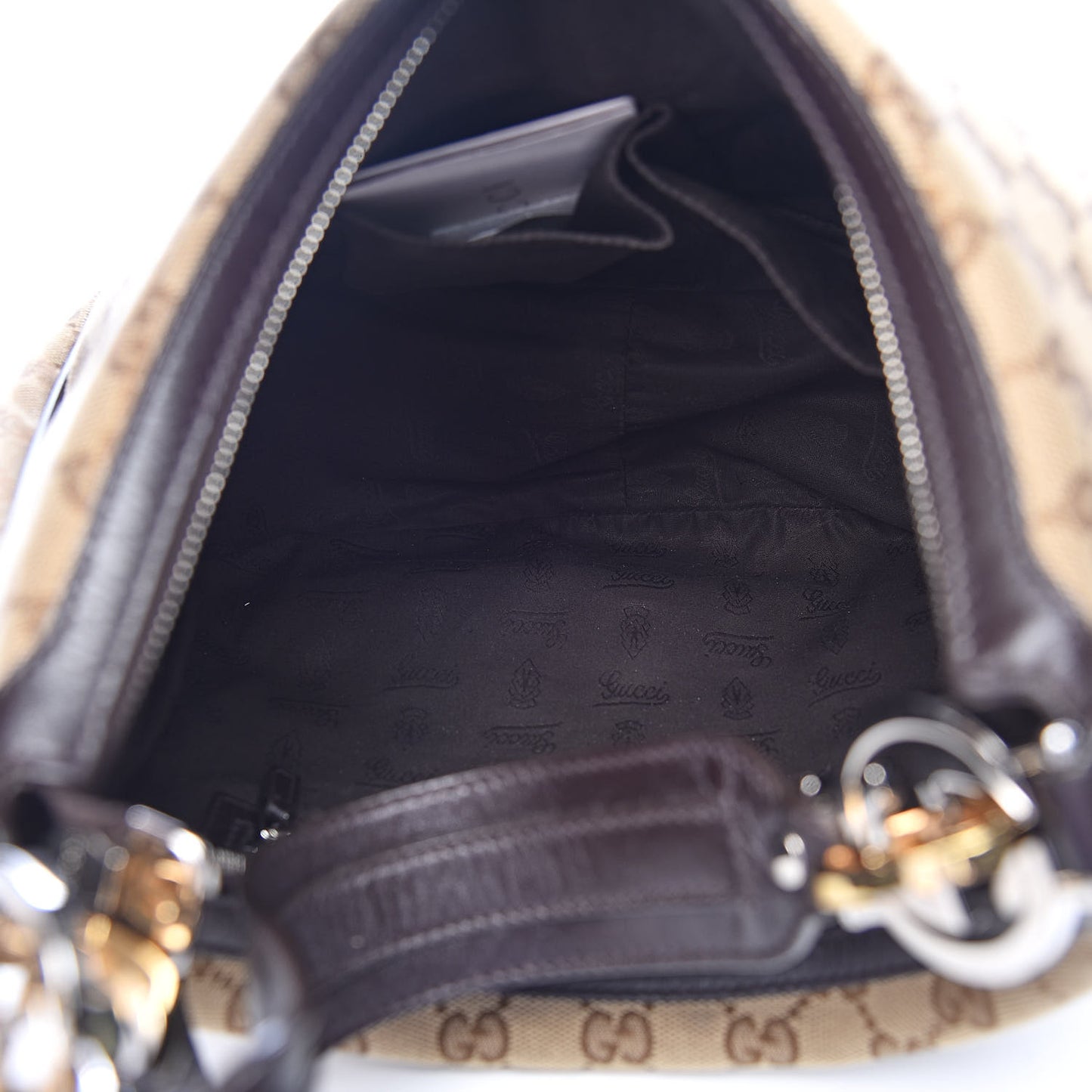 Monogram Medium GG Twins Hobo Dark Brown