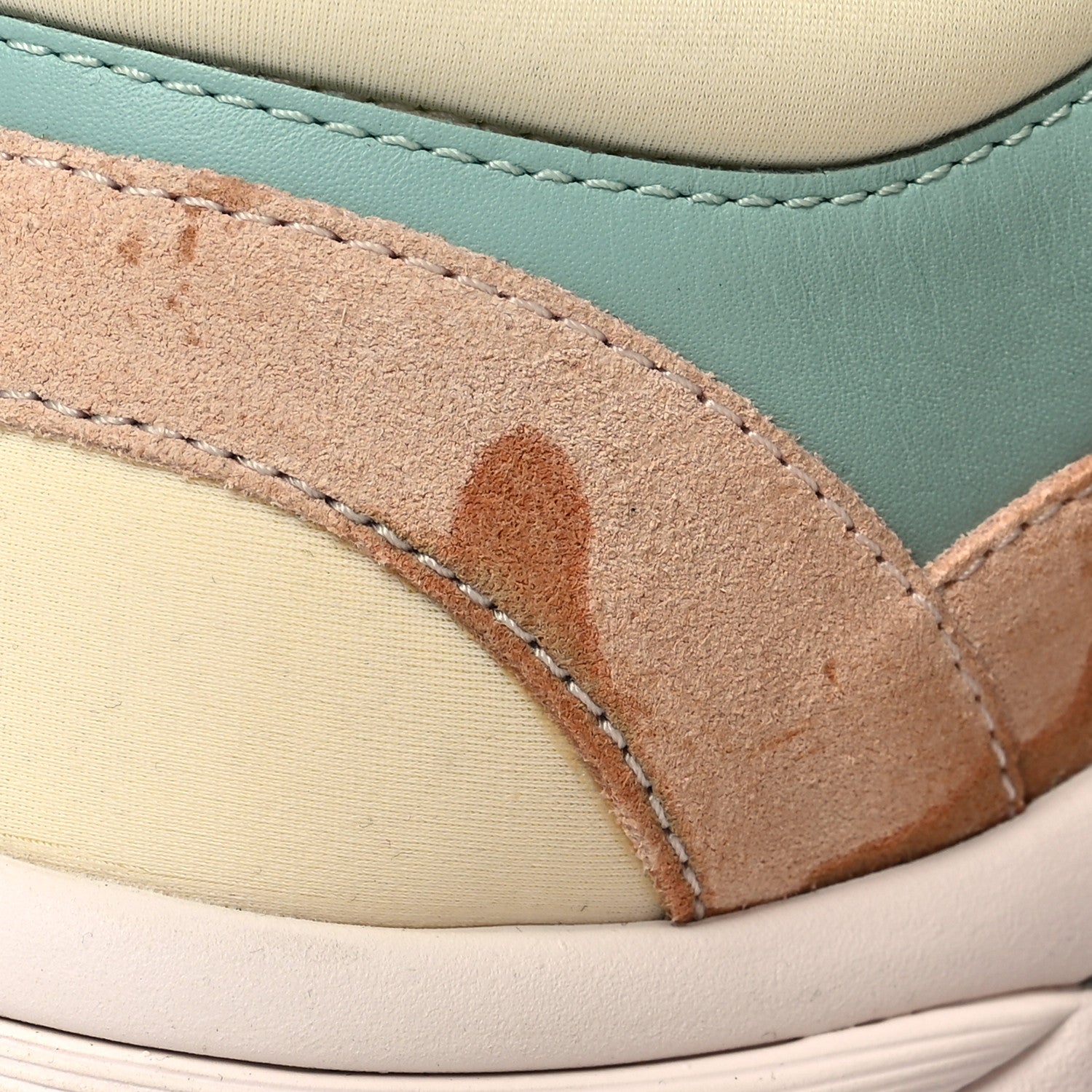 Chanel Nylon Lambskin Suede Calfskin CC Sneakers 37 Green Purple Pink 8 of 8