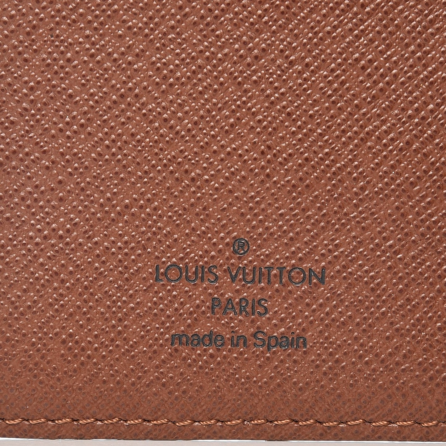 Monogram Checkbook Holder Wallet