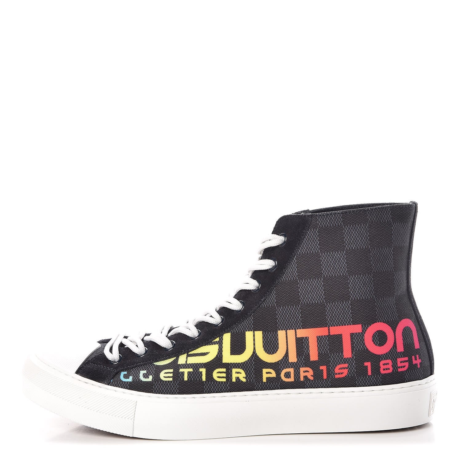 Louis Vuitton Damier Cobalt Tattoo Sneaker Boots 7.5 1 of 8