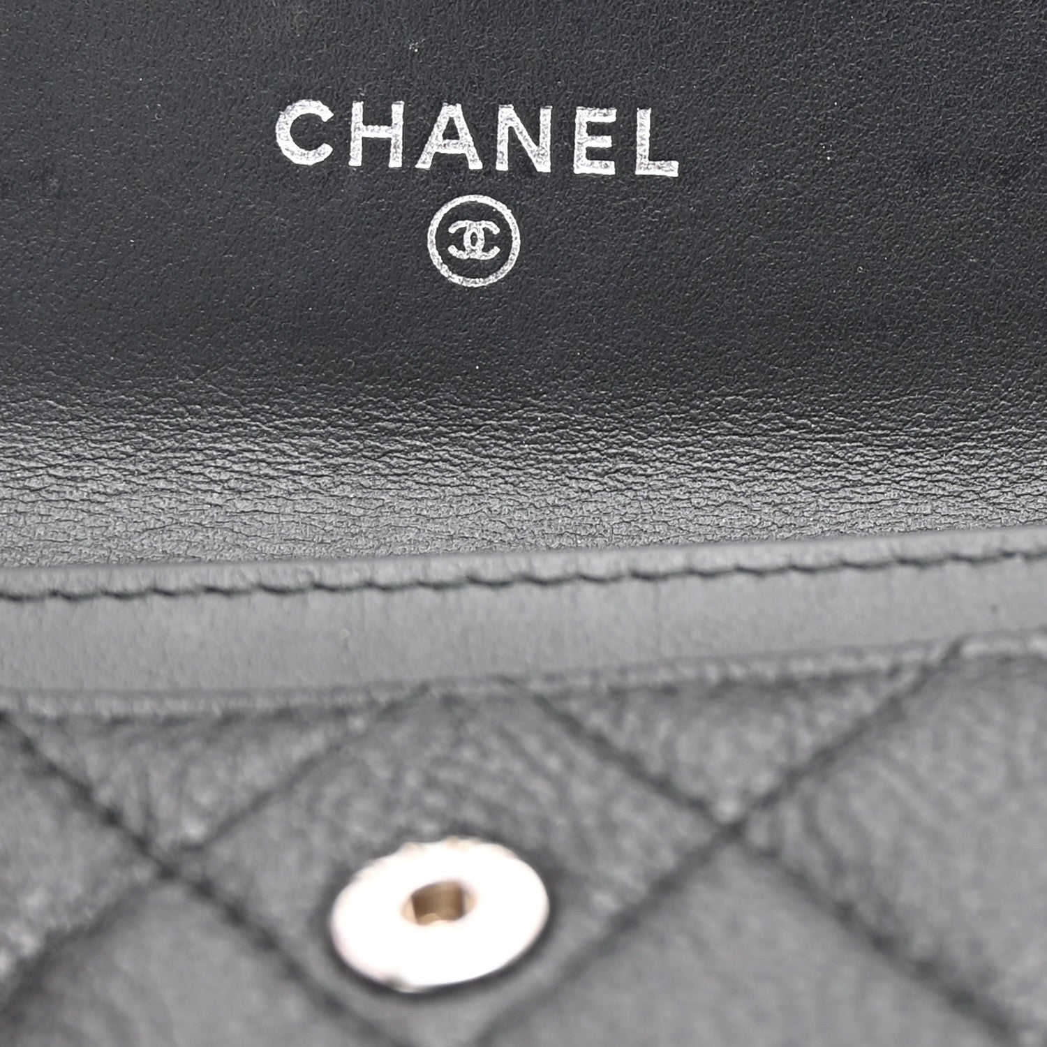 Chanel Caviar Quilted Boy Flap Card Holder Black 6 of 8