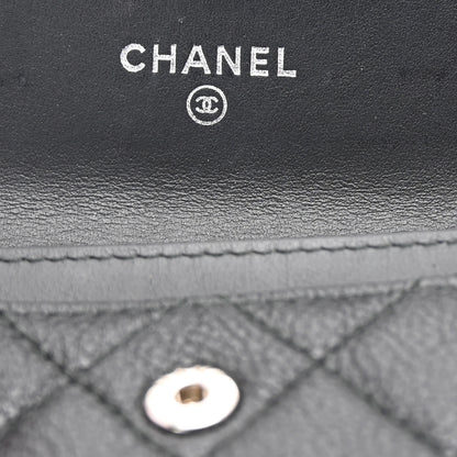 Chanel Caviar Quilted Boy Flap Card Holder Black 6 of 8