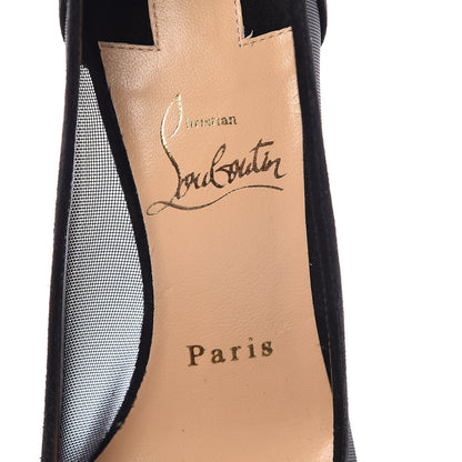 Christian Louboutin Veau Velours Rete Galativi 100 Pumps 36 Black 6 of 8