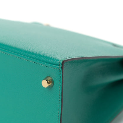 Hermes Epsom Kelly Sellier 28 Bleu Paon 11 of 14