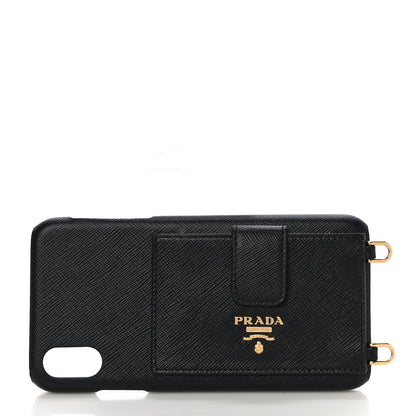 Prada Saffiano Metal iPhone XS Max Case Black 5 of 9