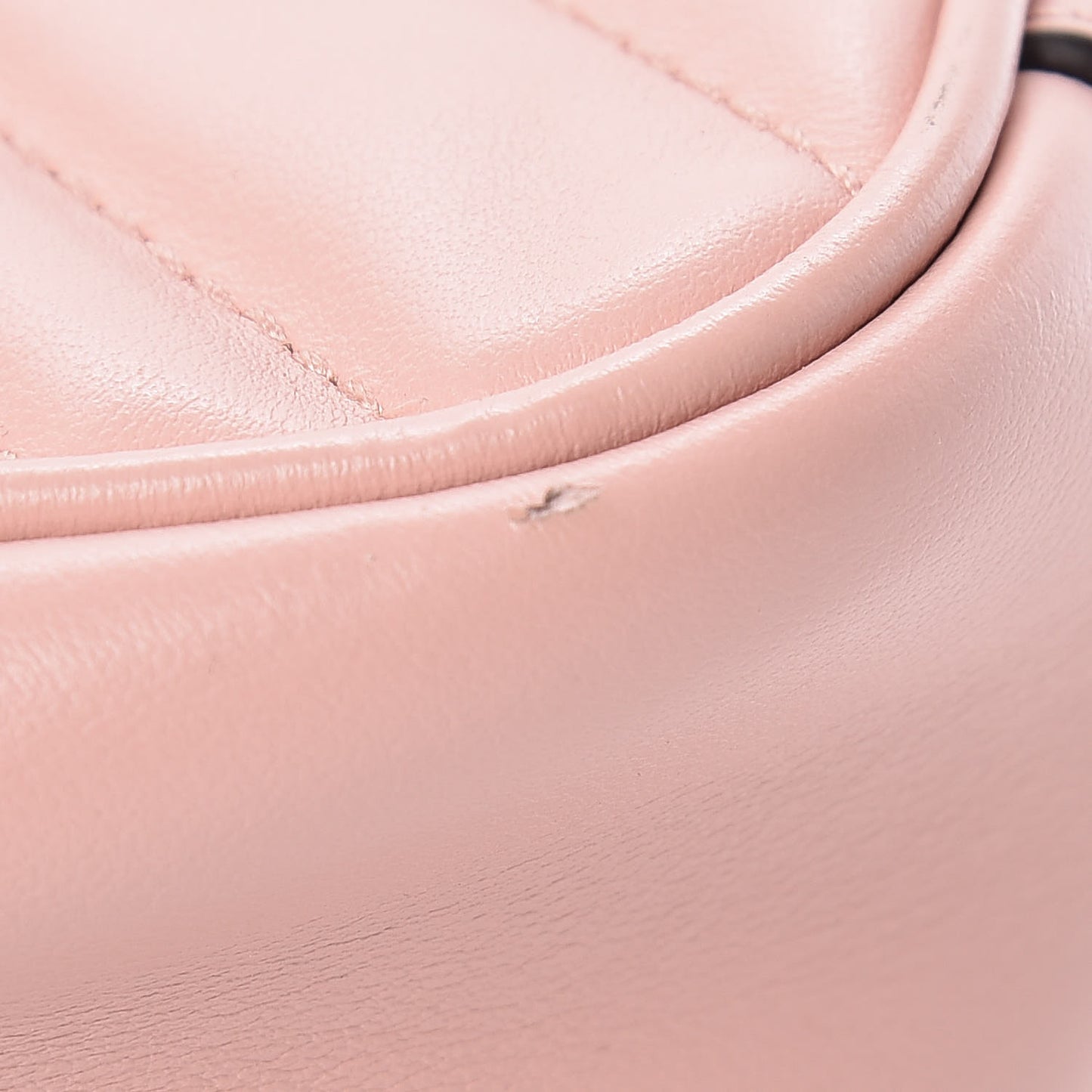 Calfskin Matelasse Mini GG Marmont Shoulder Bag Perfect Pink