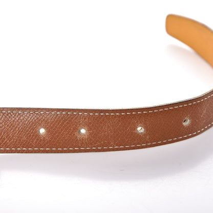 Hermes Courchevel 24mm Constance H Belt 75 Gold Jaune 5 of 9