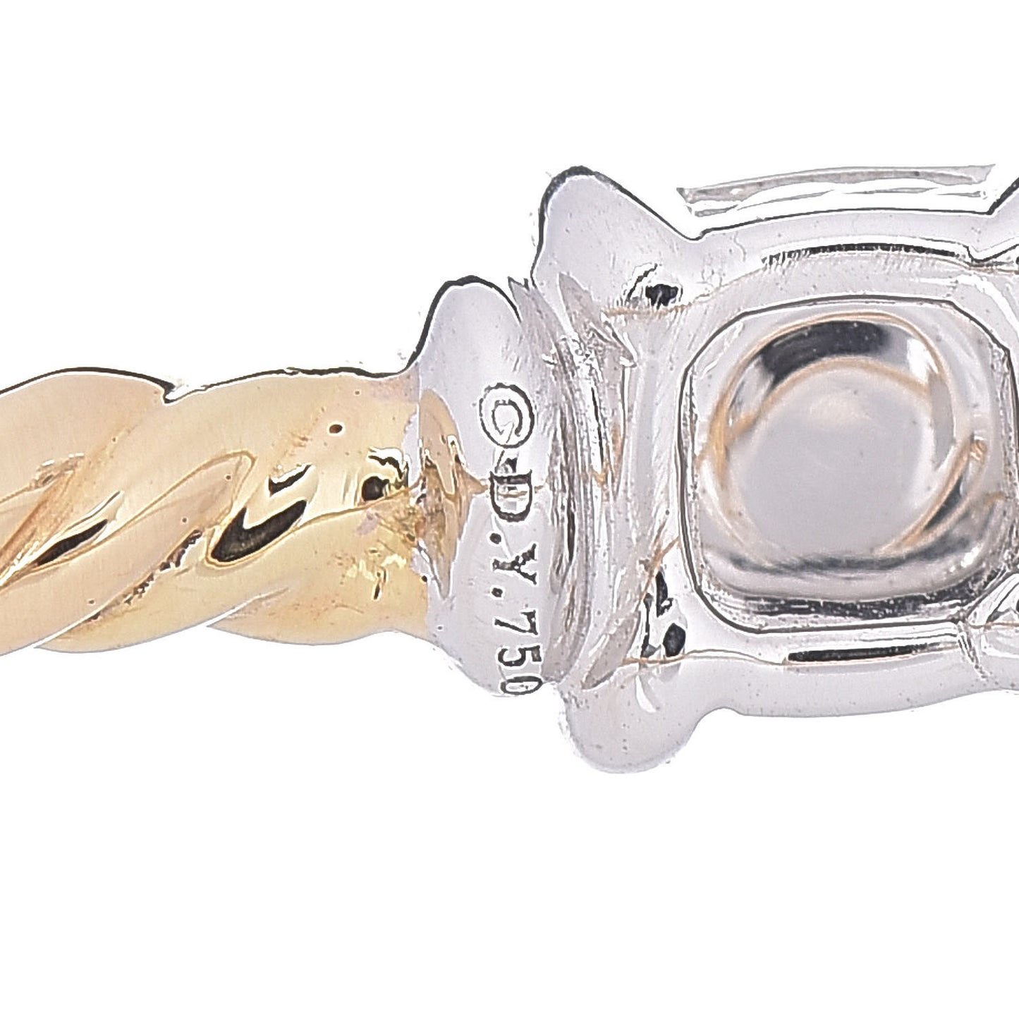 18K Yellow White Gold Diamond Precious Chatelaine Bracelet