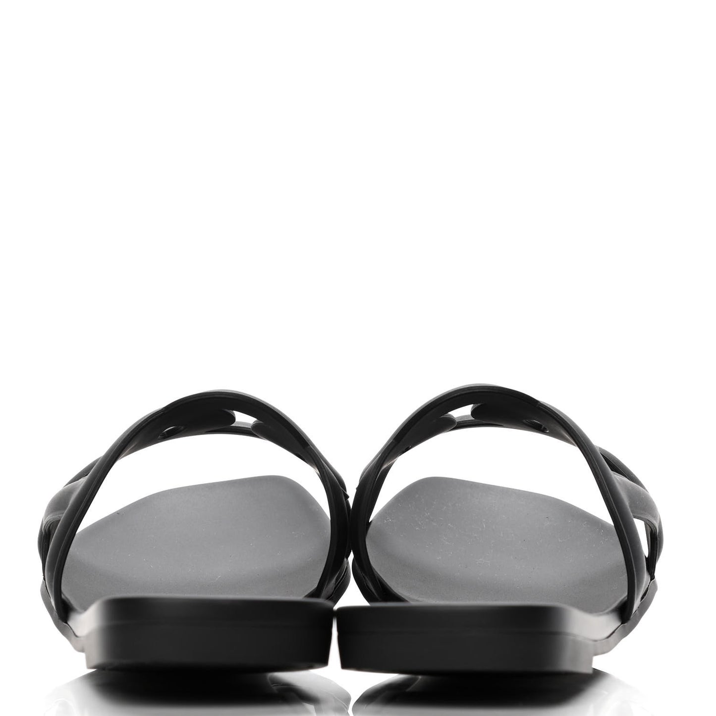 Rubber Aloha Sandals 40 Black