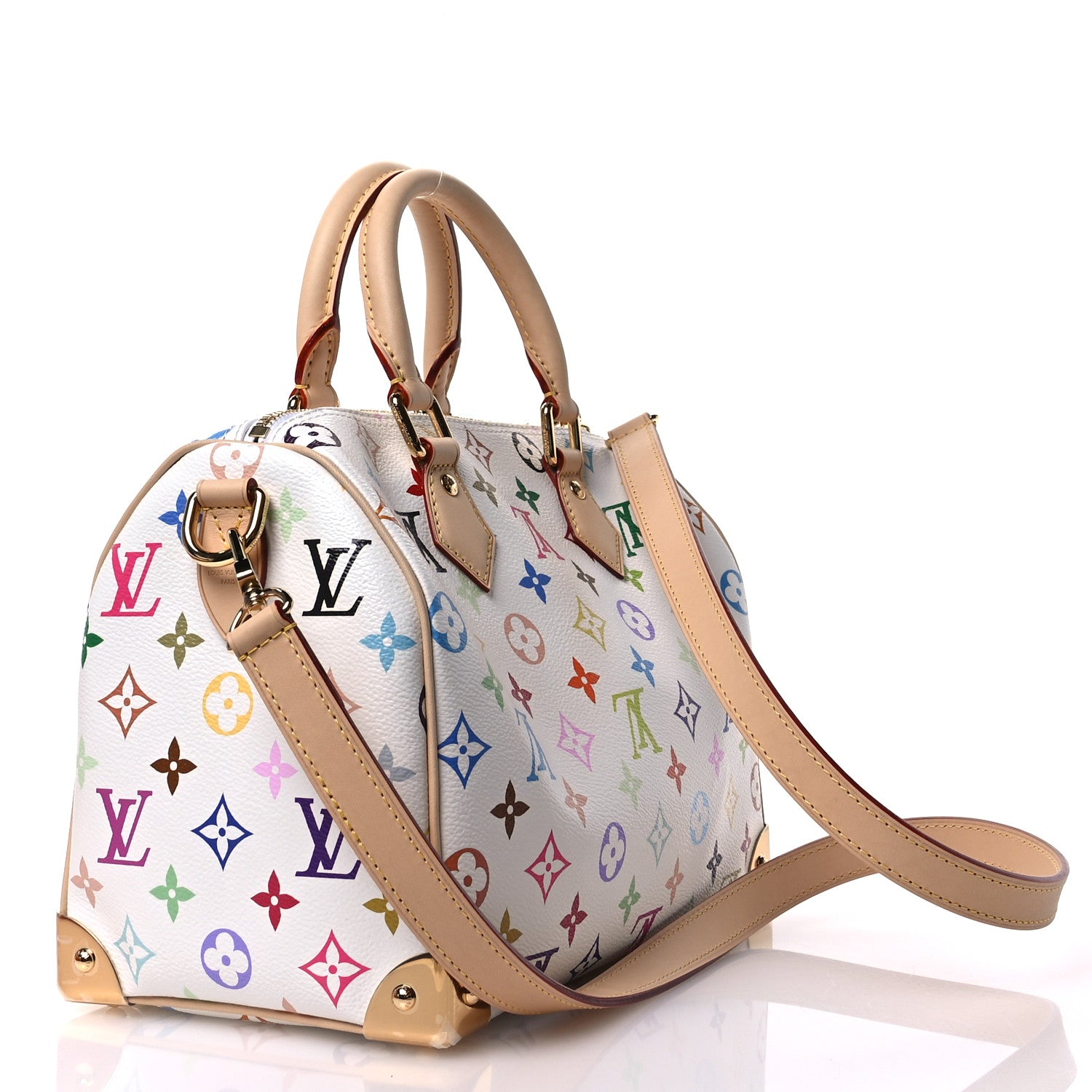 Louis Vuitton LV X TM Monogram Multicolor Speedy Bandouliere 25 White 3 of 10