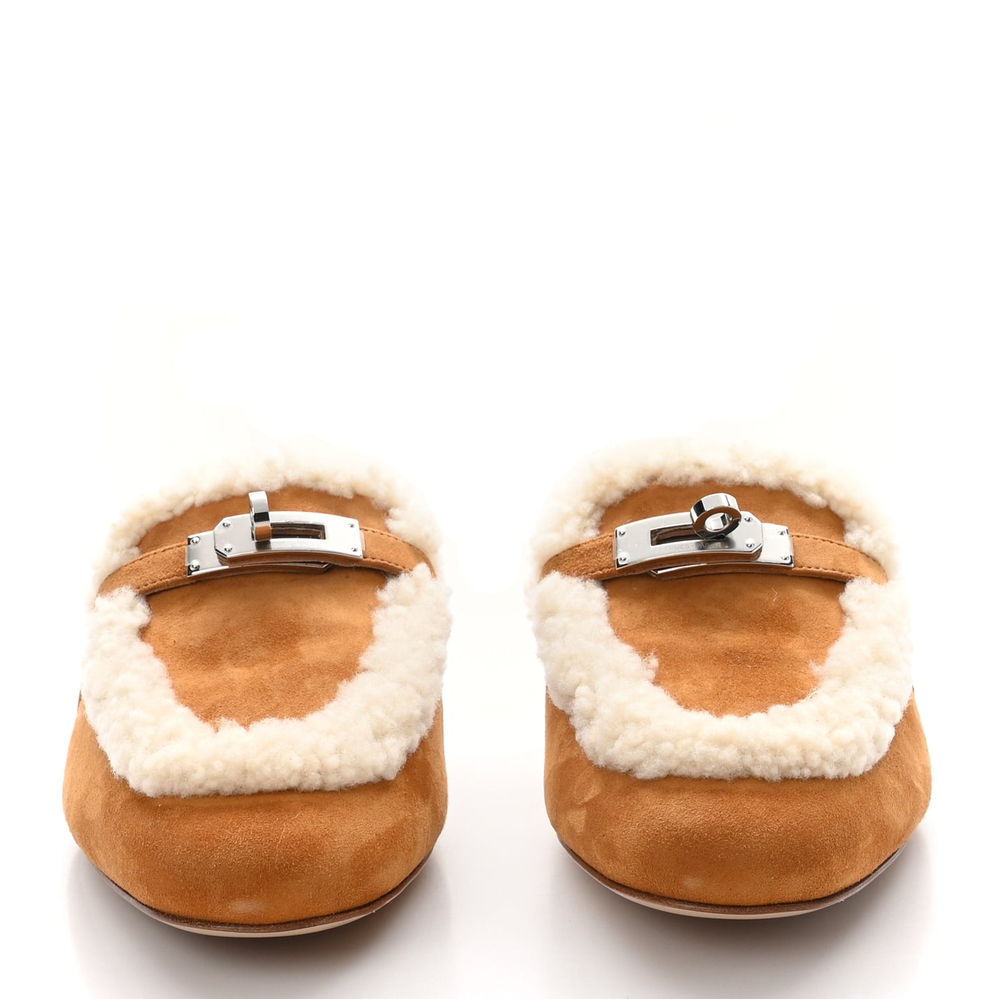 Suede Goatskin Woolskin Womens Oz Mules 37 Naturel