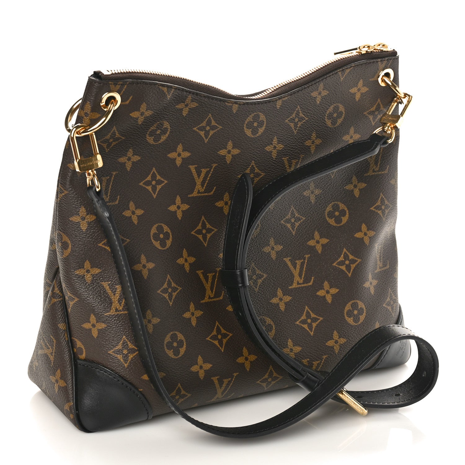 Louis Vuitton Monogram Odeon MM Black 2 of 8