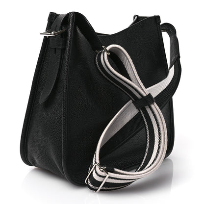 Prada Vitello Daino Soft Hobo Messenger Bag Black 2 of 10