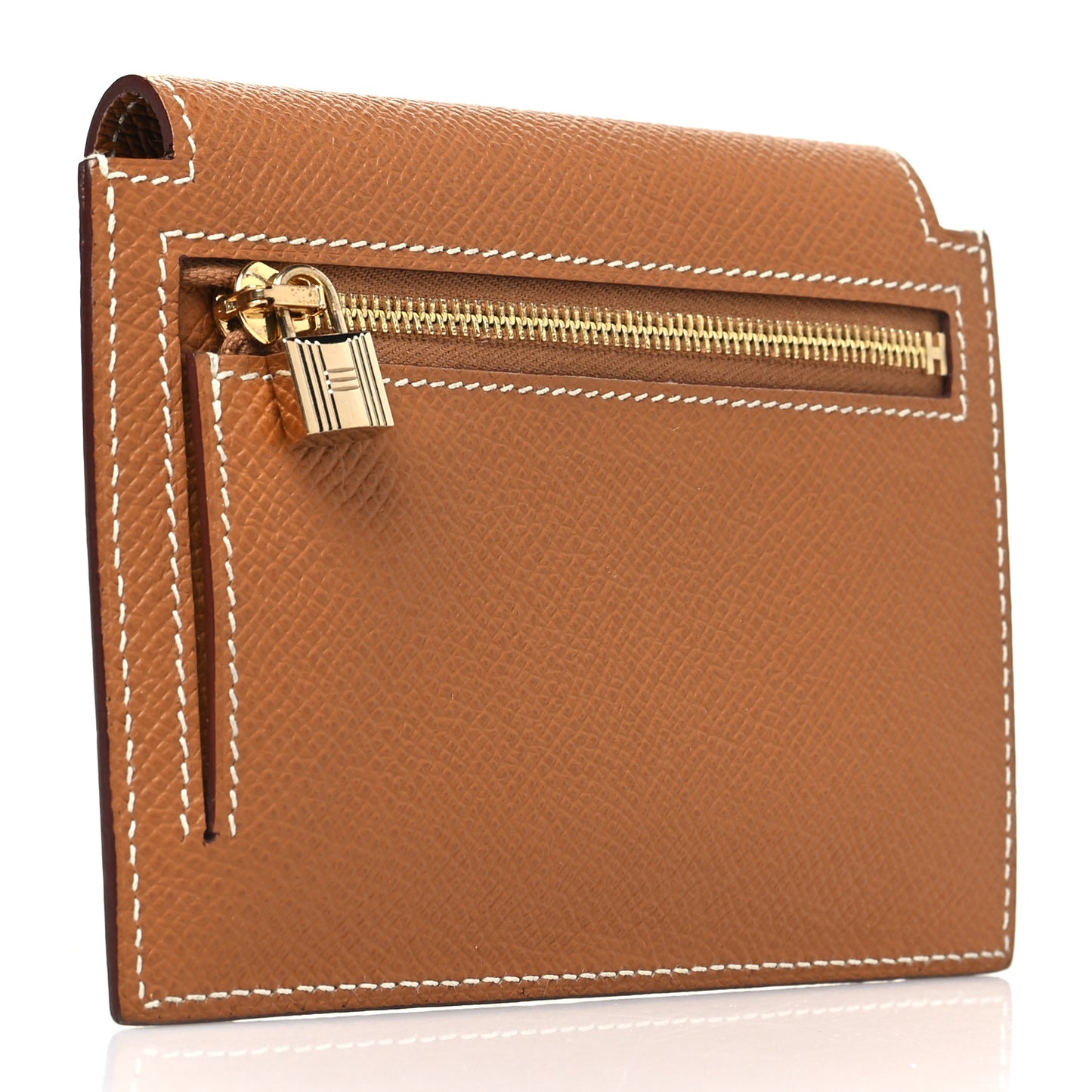 Epsom Kelly Pocket Compact Wallet Gold