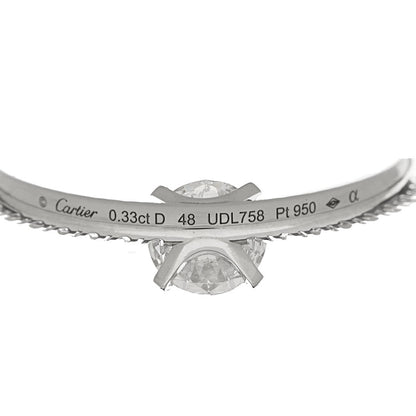 Cartier Platinum Diamond .33ct Etincelle De Cartier Solitaire Engagement Ring 48 4.5 5 of 5