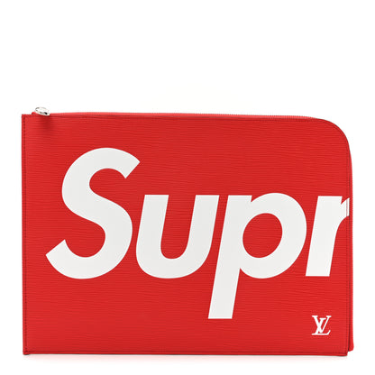 Louis Vuitton X Supreme Epi Pochette Jour GM Red 1 of 11