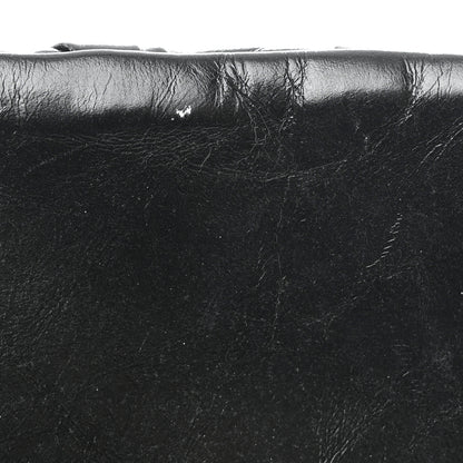 Chanel Glazed Calfskin Twisted Maxi Flap Black 16 of 19