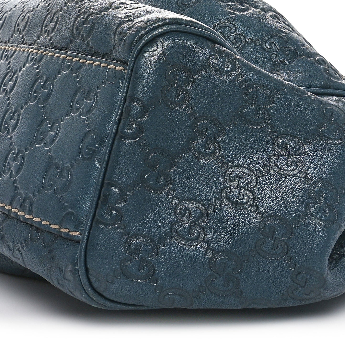Metallic Guccissima Medium Sukey Tote Blue