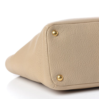 Prada Vitello Daino Side Pocket Tote Sabbia 12 of 17
