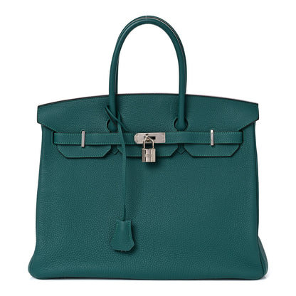 Hermes Togo Birkin 35 Malachite 1 of 34