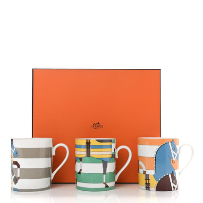 Hermes Porcelain Rocabar Mug Set of 3 10 of 10