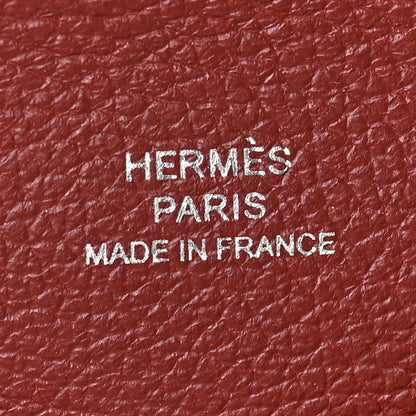 Hermes Evercolor Verso Calvi Card Case Rouge Sellier Rouge H 6 of 6