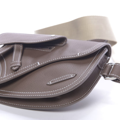Christian Dior X KAWS Grained Calfskin Saddle Pouch Marron Multicolor 8 of 10