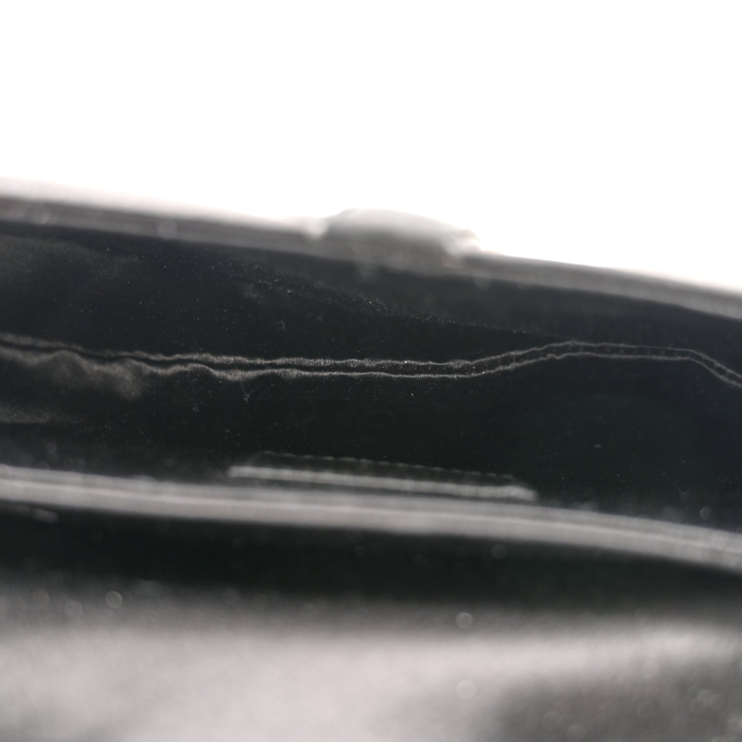 Satin Crystal Mini Saddle Bag Black