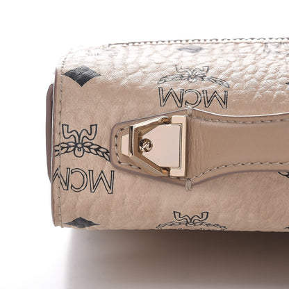 MCM Visetos Medium Patricia Satchel Beige 14 of 16