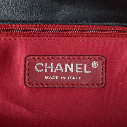 Chanel Lambskin Tweed Large Camellia Petals Flap Black 6 of 7