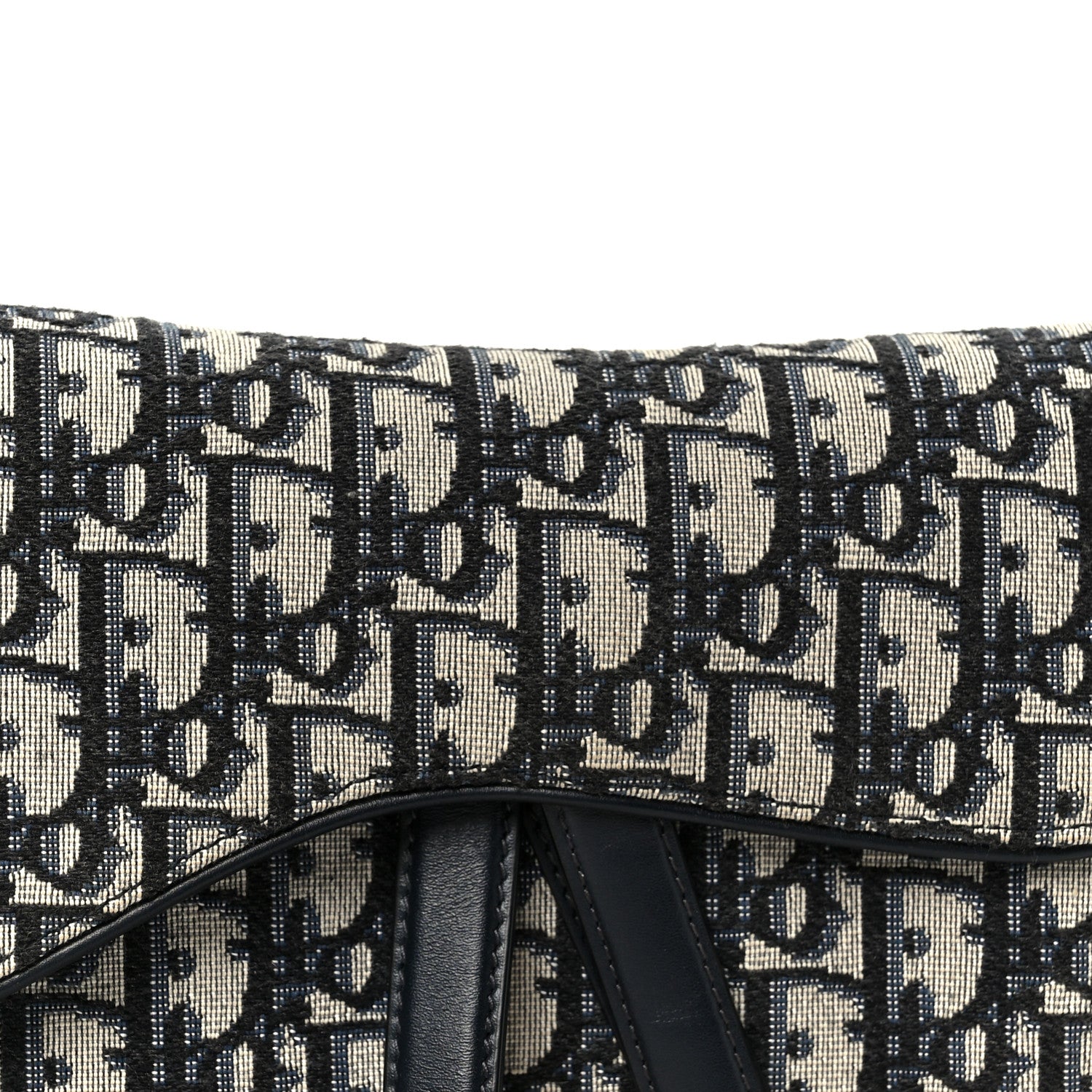 Christian Dior Oblique Saddle Bag Blue 8 of 11