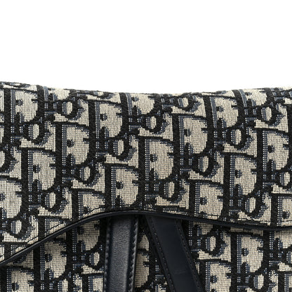 Christian Dior Oblique Saddle Bag Blue 8 of 11