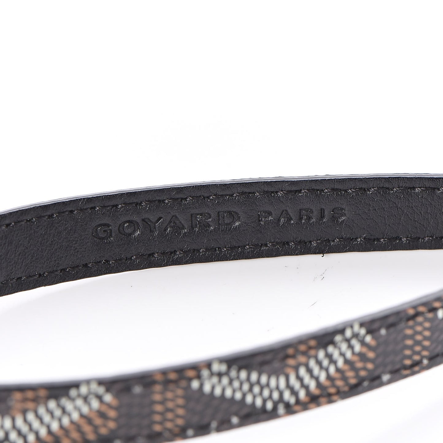 Goyardine Sesame Key Holder Black
